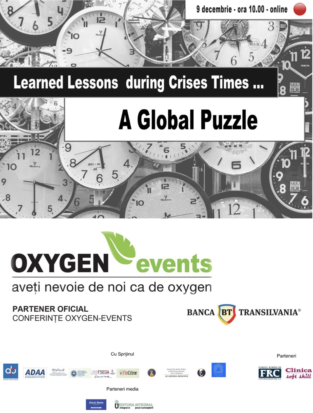 oxygen events 9 decembrie ora 10